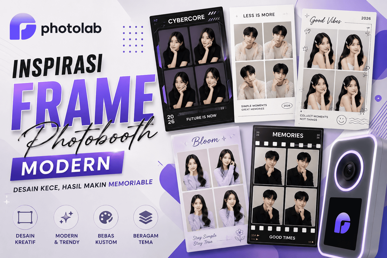 Inspirasi Frame Photobooth Modern untuk Berbagai Acara