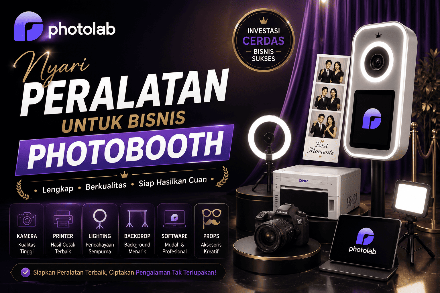 Bingung Nyari Peralatan untuk Bisnis Photobooth? Simak Tipsnya Berikut Ini!