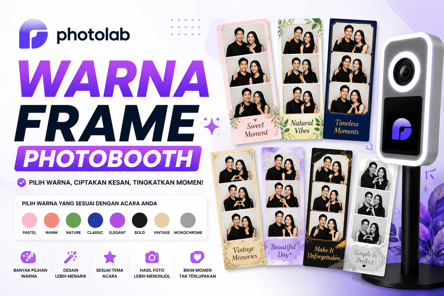 Ketahui Psikologi Warna pada Frame Photobooth Berikut Ini!
