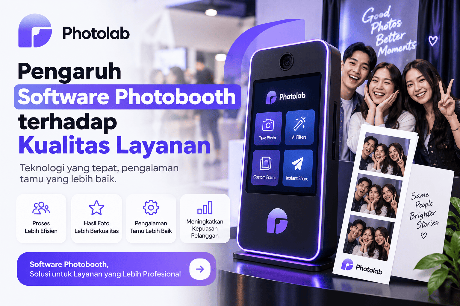 Pengaruh Software Photobooth terhadap Kualitas Layanan dan Kepuasan Pelanggan