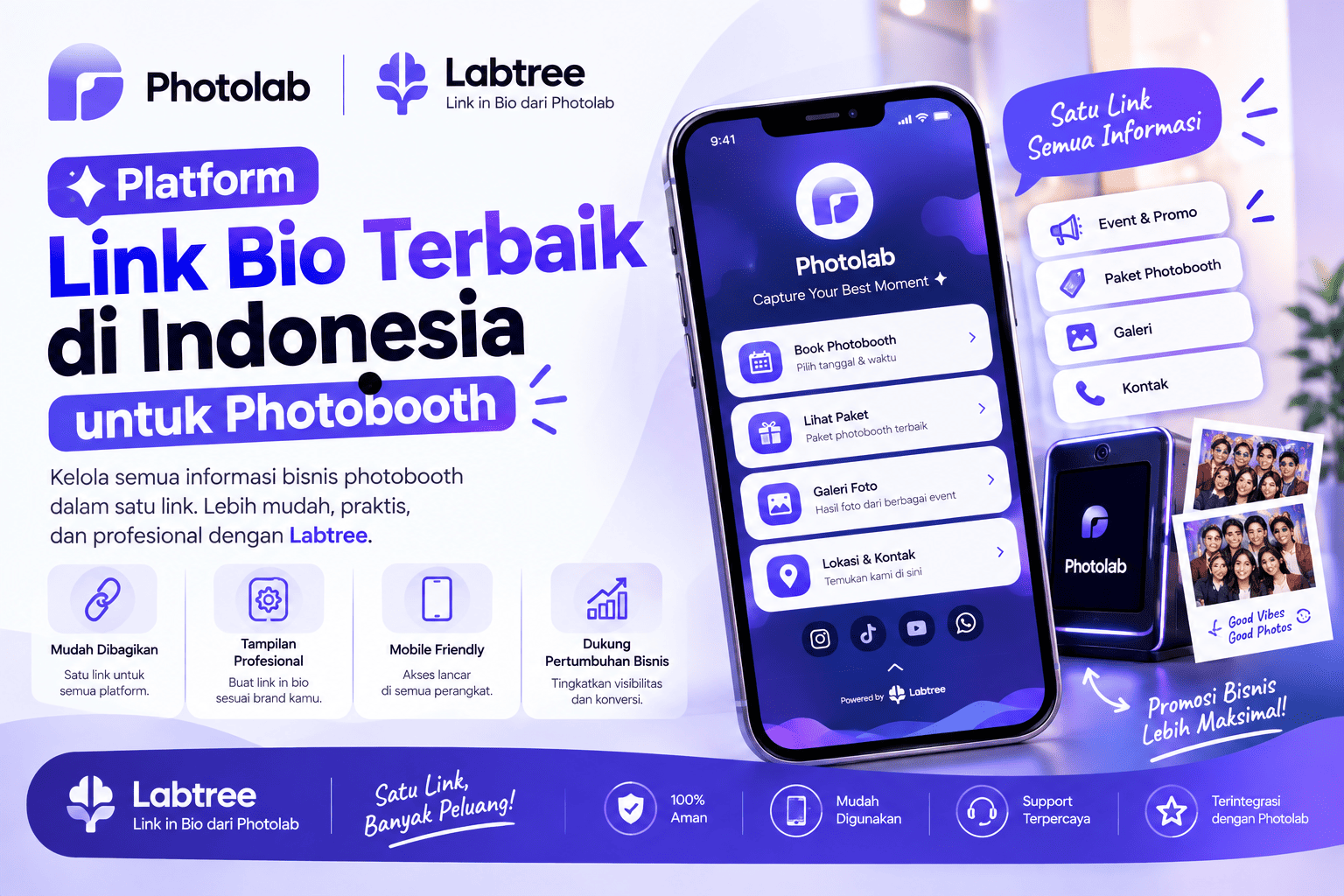 Platform Link Bio Terbaik di Indonesia untuk Photobooth