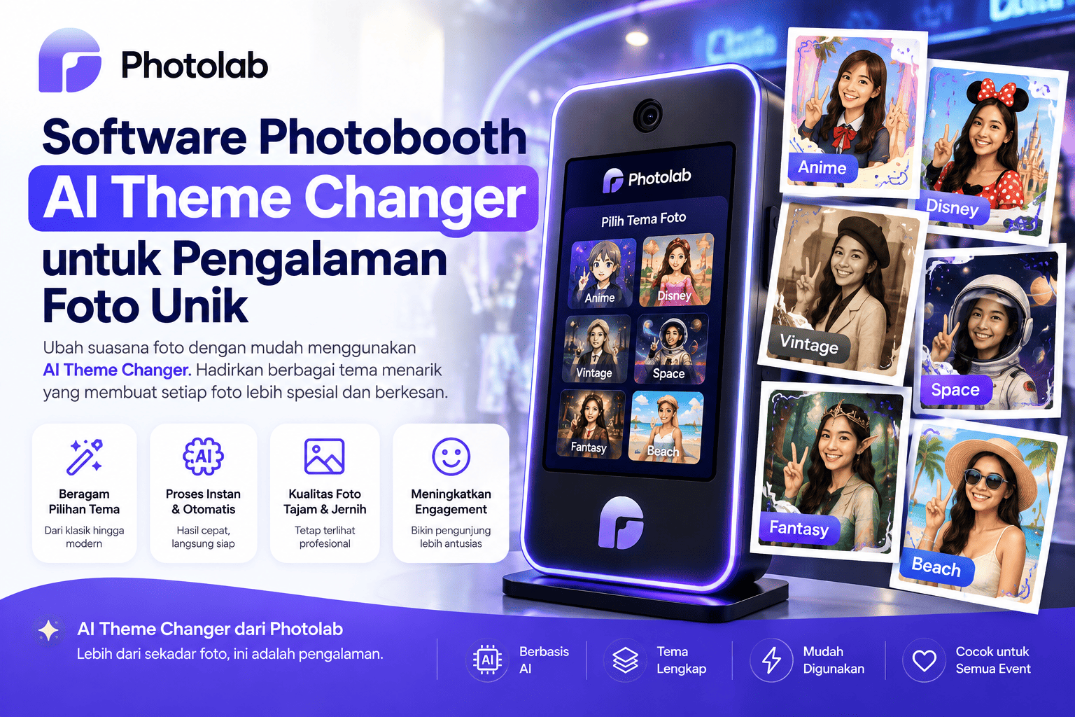 Software Photobooth AI Theme Changer untuk Pengalaman Foto Unik