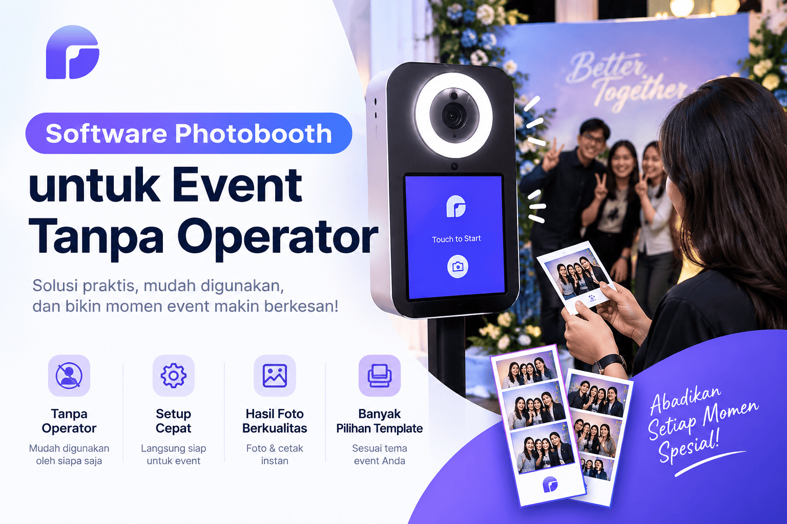 Software Photobooth untuk Event Tanpa Operator dengan Sistem Self Service