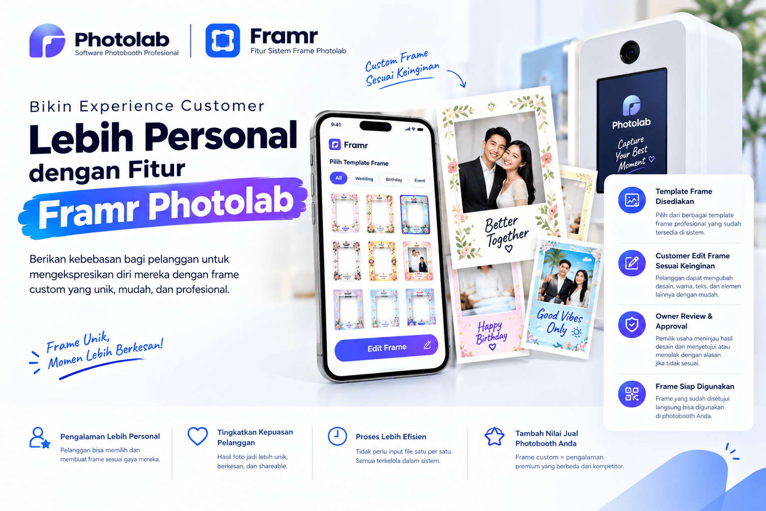 Bikin Experience Customer Lebih Personal dengan Fitur Framr Photolab