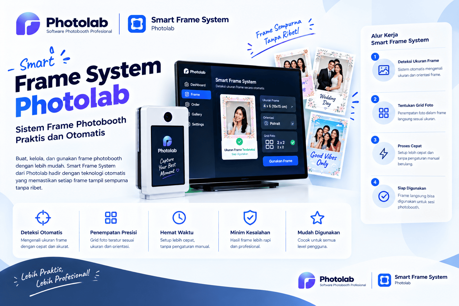 Smart Frame System Photolab: Sistem Frame Photobooth Praktis dan Otomatis